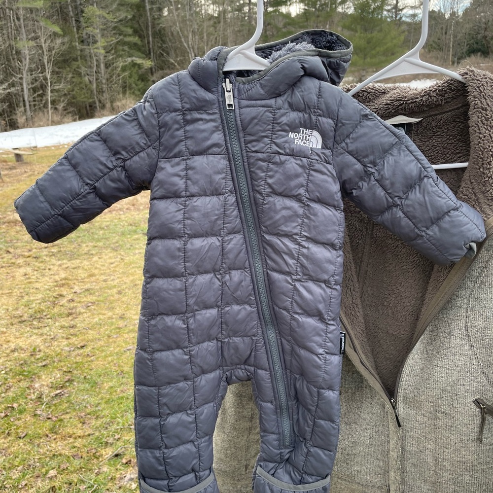 The North Face Gray Infant Snowsuit